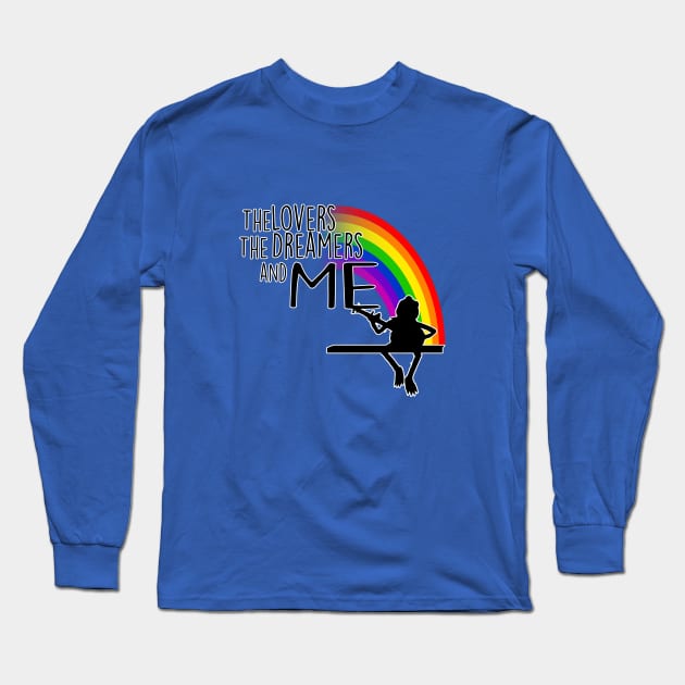 Rainbow Connection Dos Long Sleeve T-Shirt by PrinceHans Designs